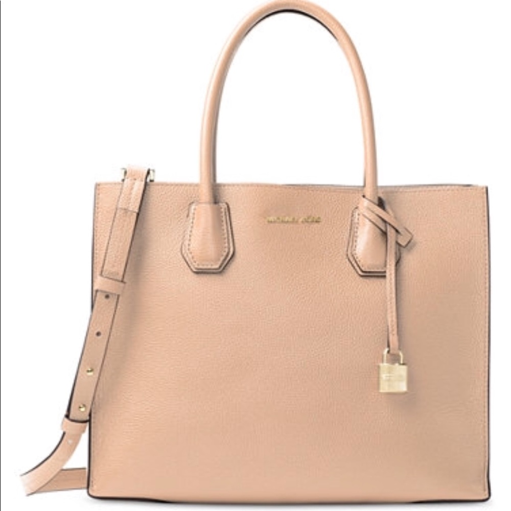 Michael Kors Mercer Large leather tote in oyster
